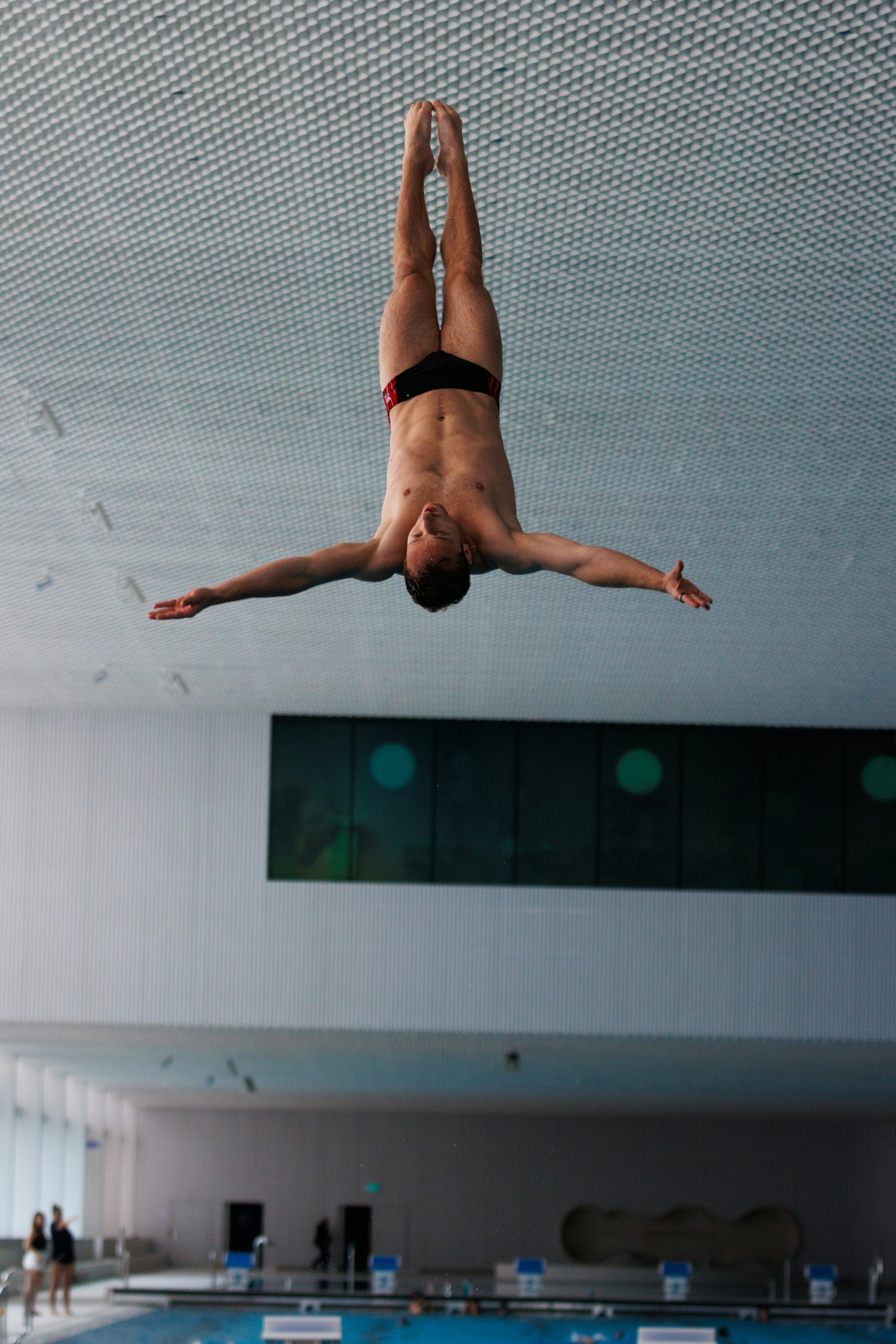 a person doing a high jump