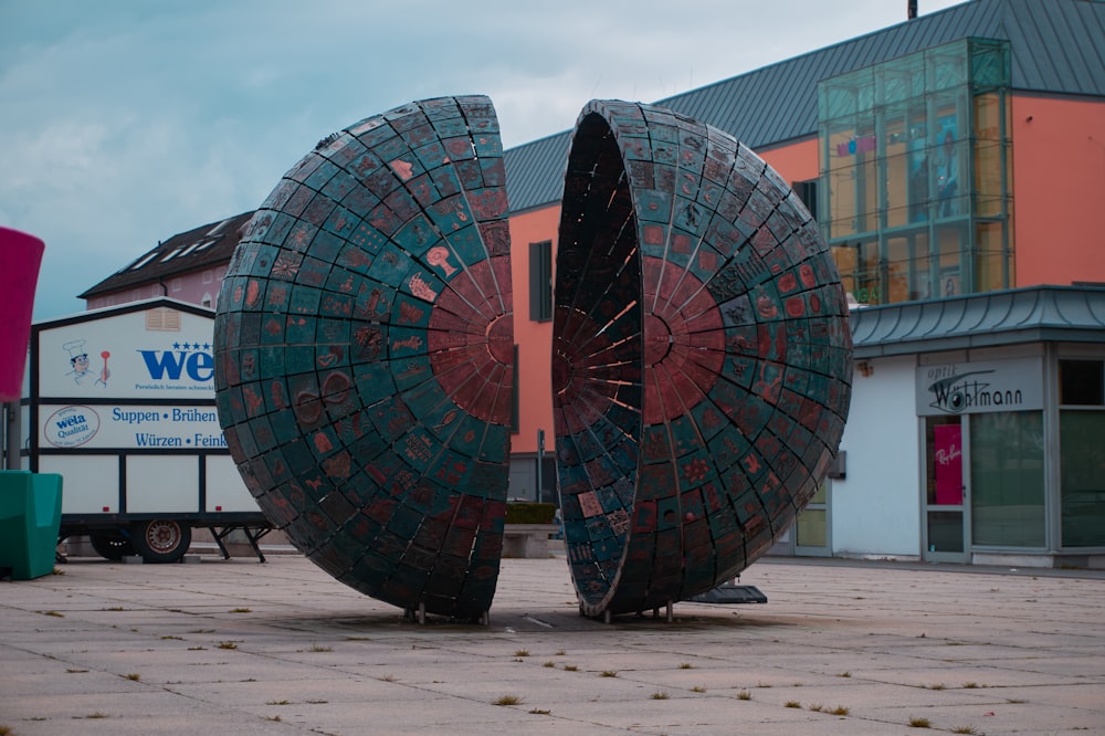 a group of colorful tires