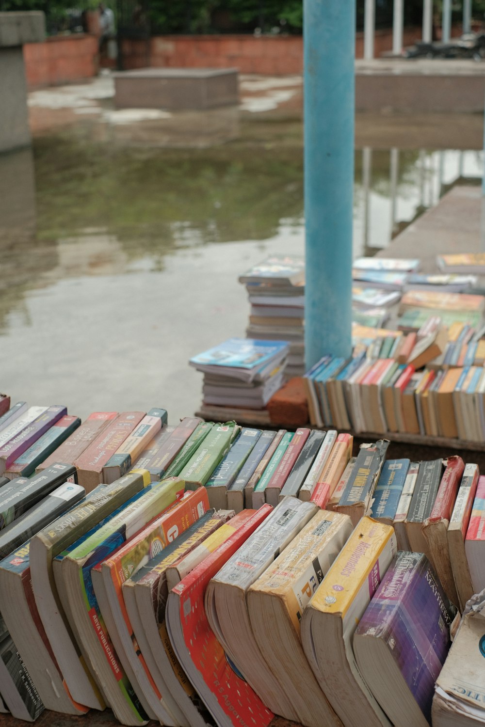 a stack of books