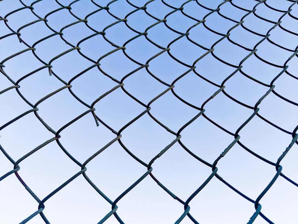 a close-up of a fence