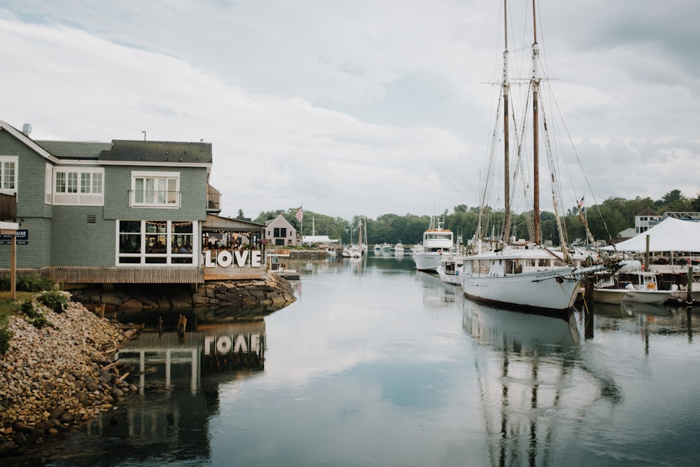 a boat docked at a pier