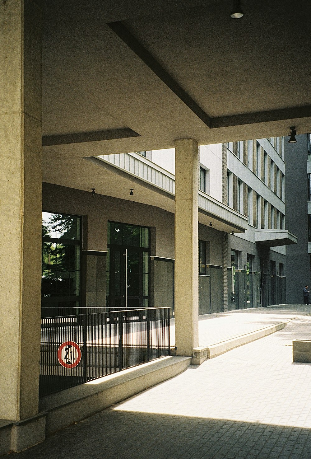 a building with a sign