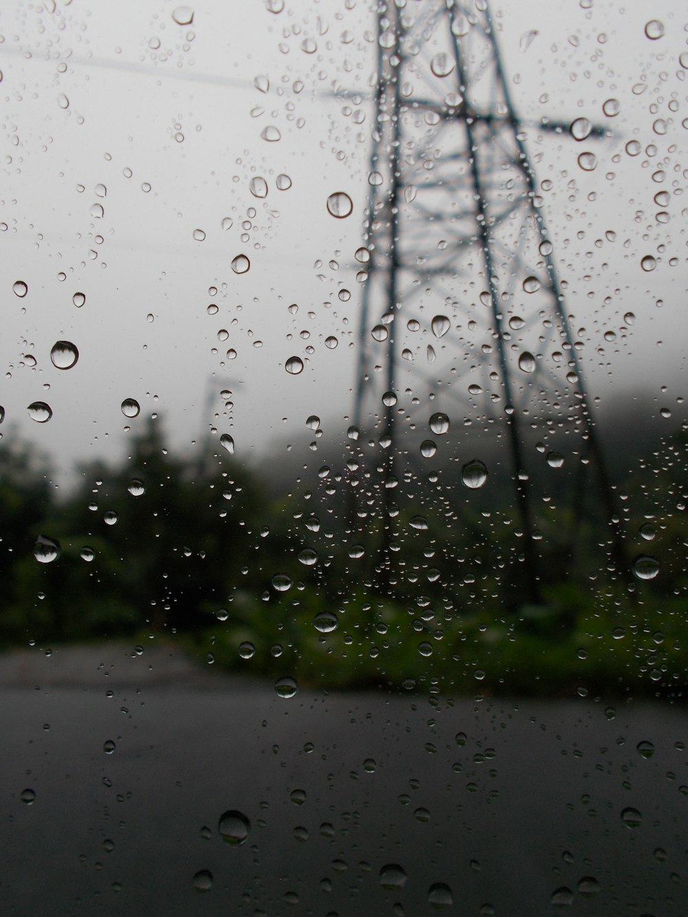 raindrops on a window