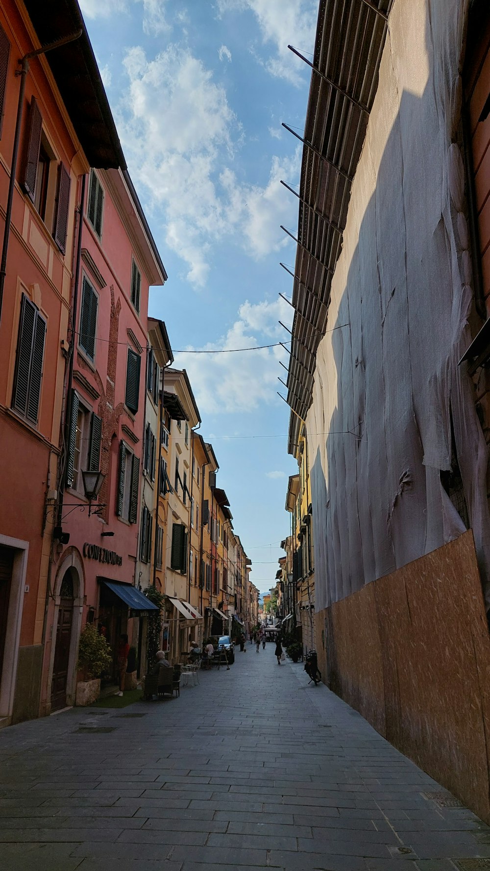 a street with buildings on both sides