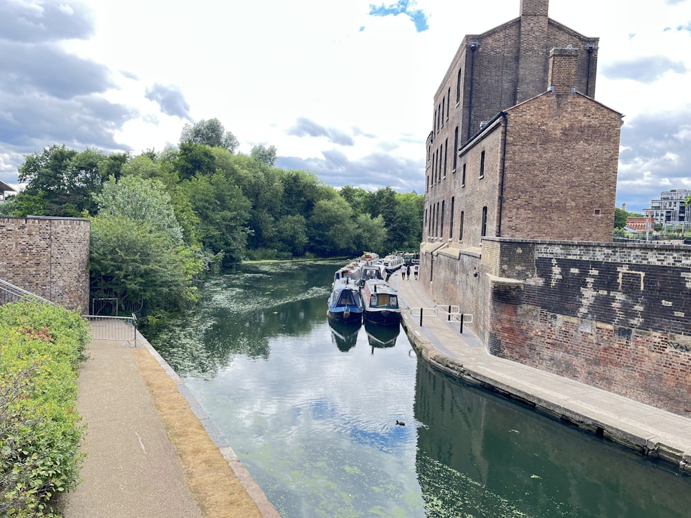 boats on a canal