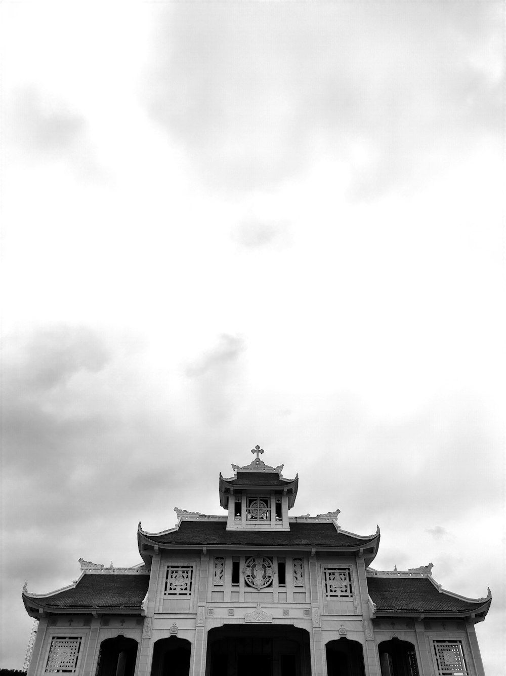 a clock on a building