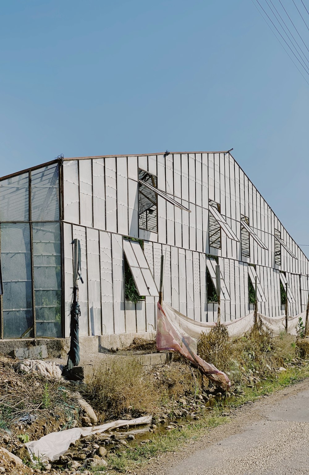 a building with a fence around it