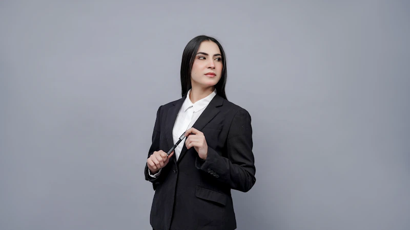 business professional holding a clipboard
