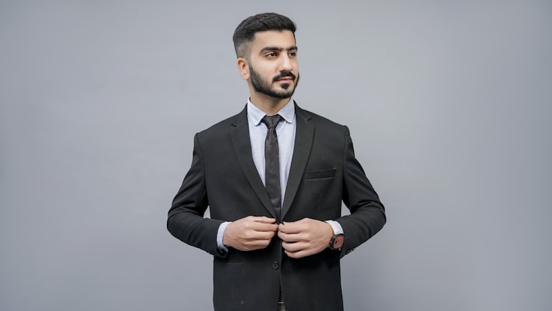Confident man in formal wear
