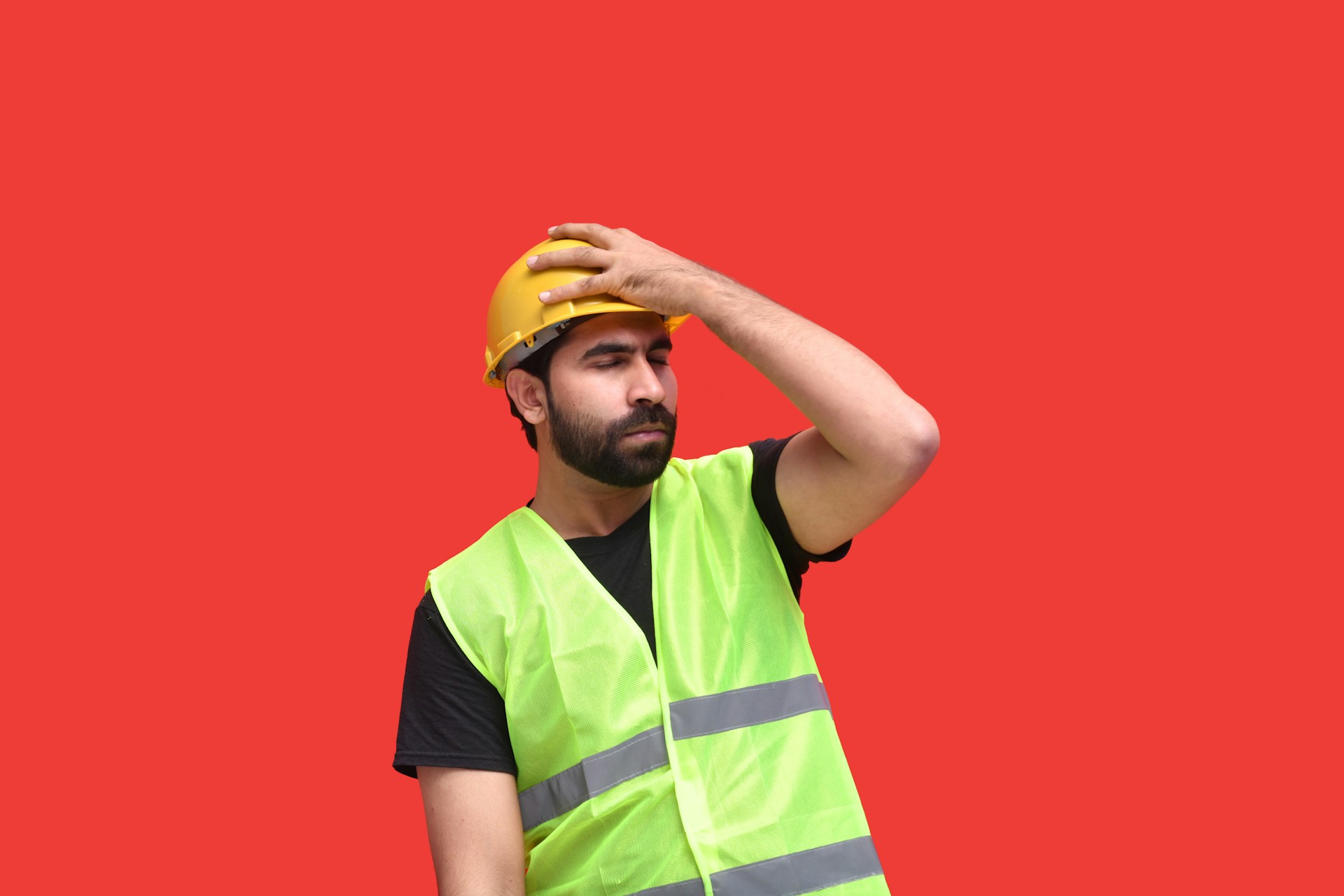 a person wearing a safety vest