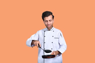 a man holding a trophy