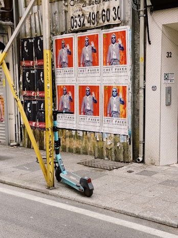 A series of premium poster locations mapped out on a city plan.