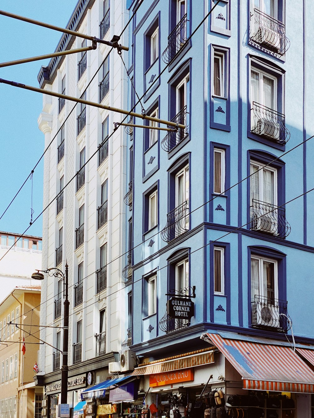 a row of buildings