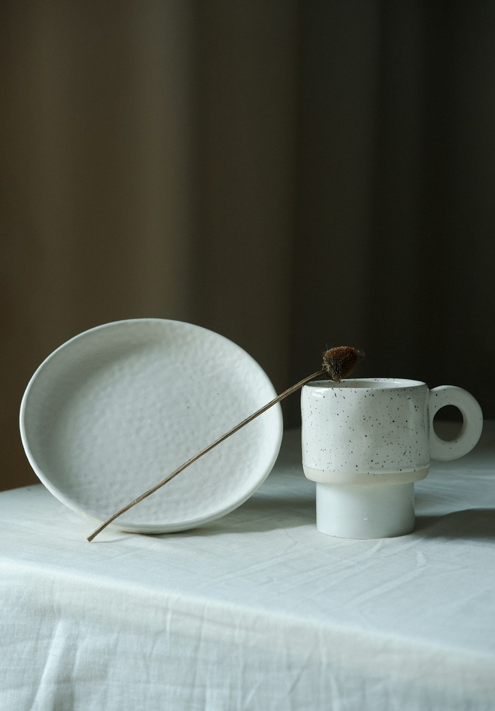 a teapot and a cup