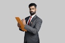 a man holding a book