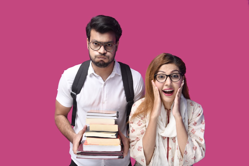 a man and woman posing for a picture