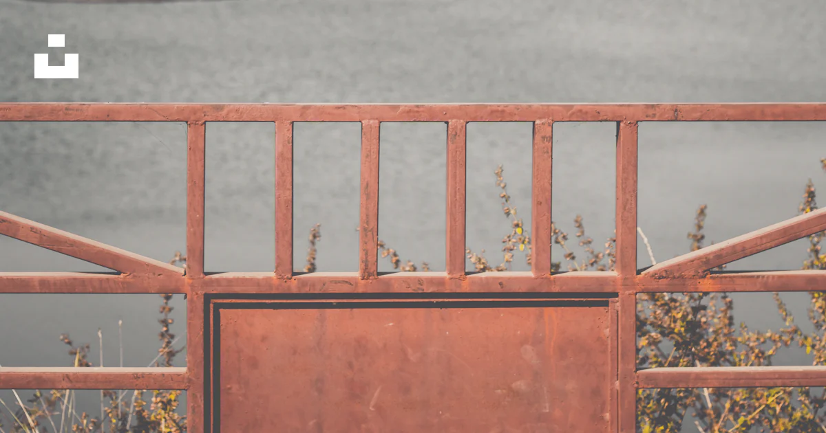 Red Railing Texture A red railing overlooking a body of water photo – Free Grey Image on ...