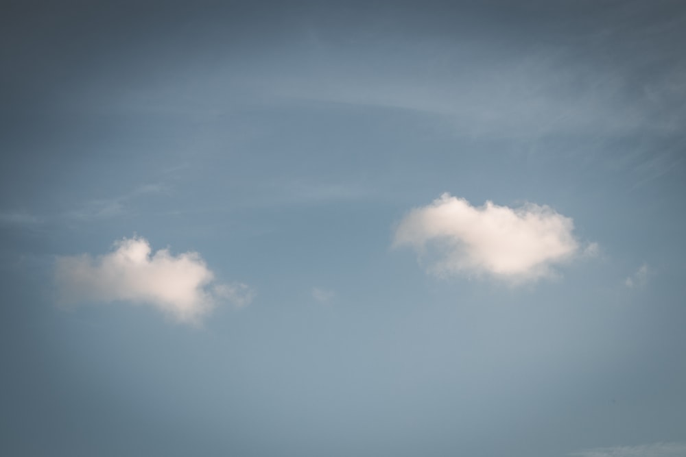 a blue sky with clouds