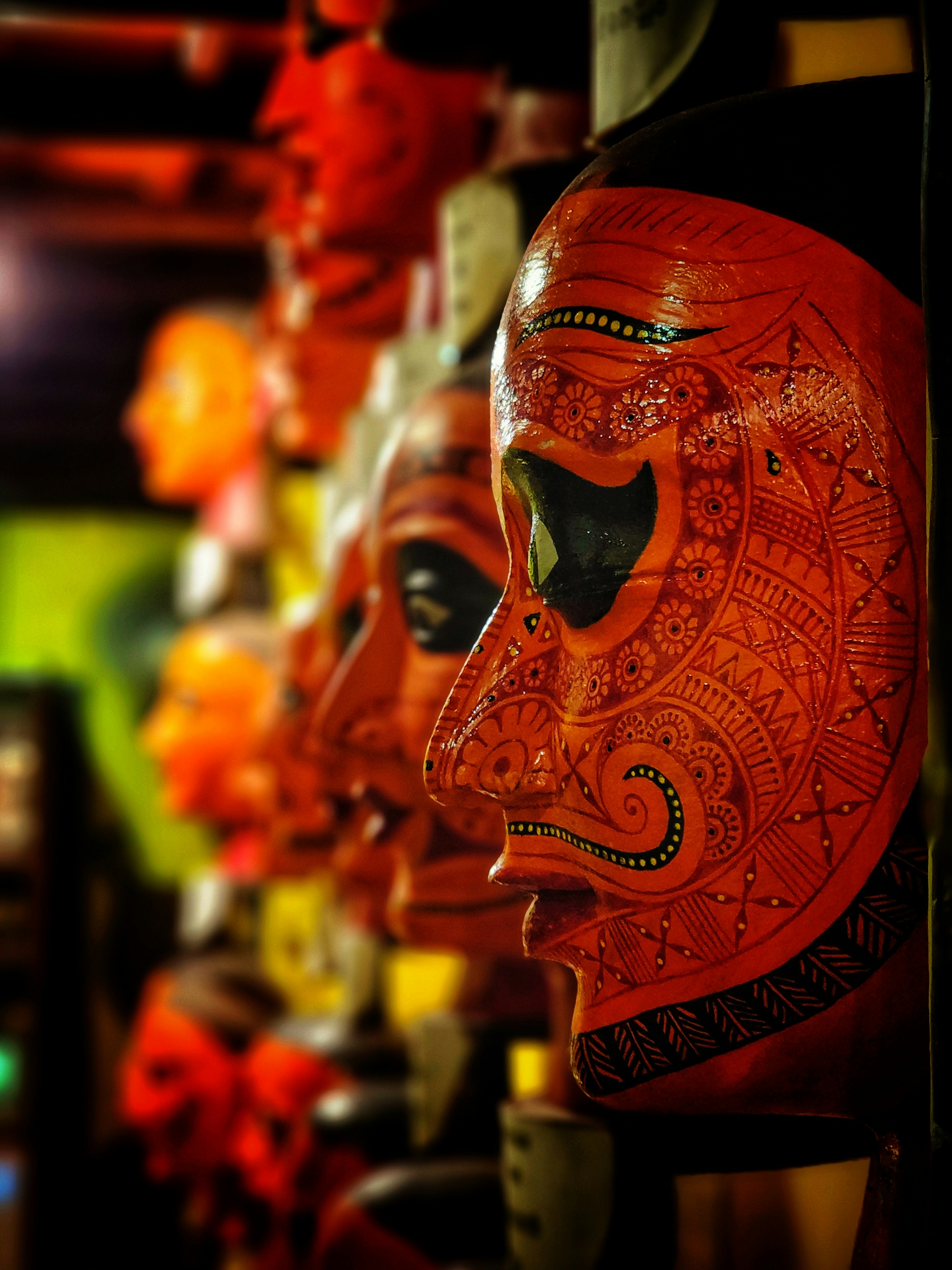 a red and yellow helmet