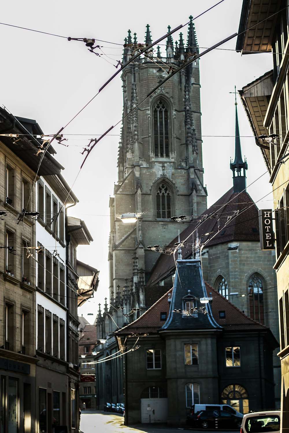 a building with a tower