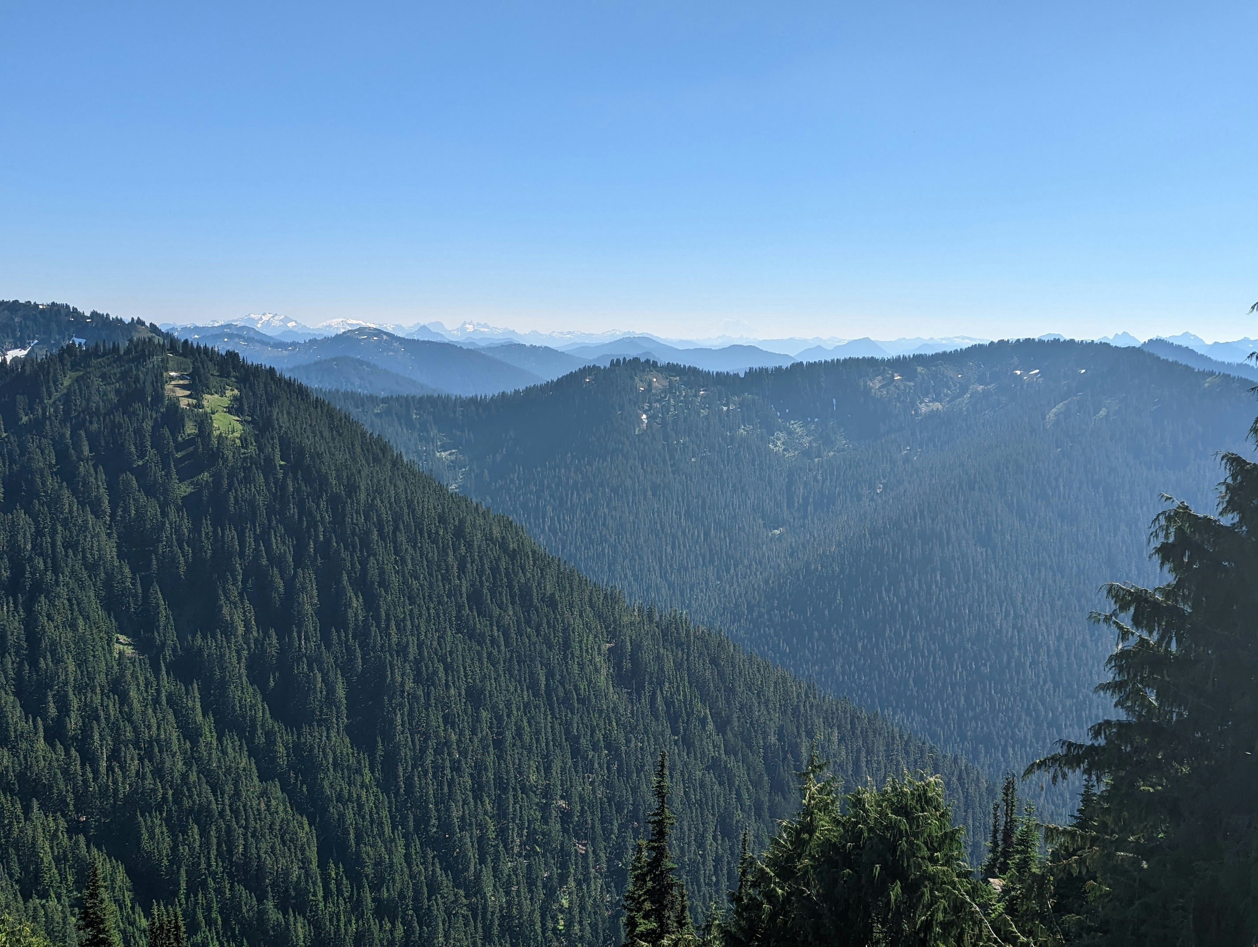 a view of a mountain range