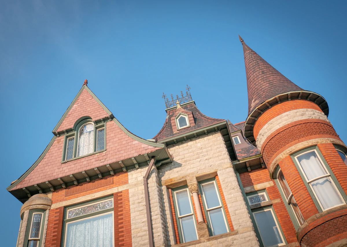 Historic brick architecture in Detroit's Woodbridge neighborhood