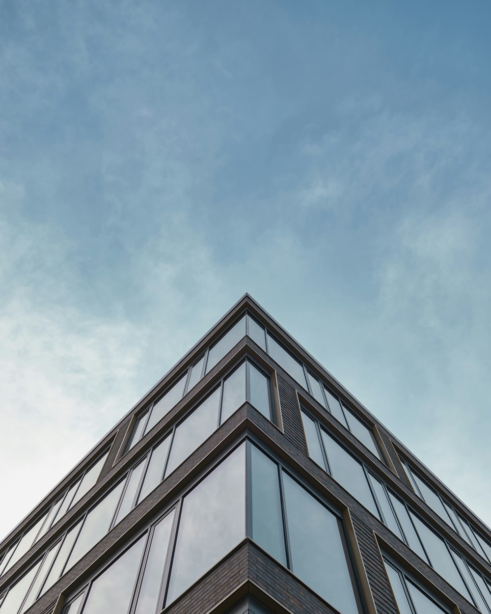 a building with a blue sky