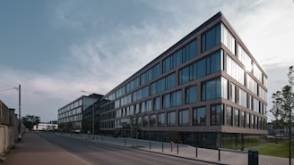 a building with many windows