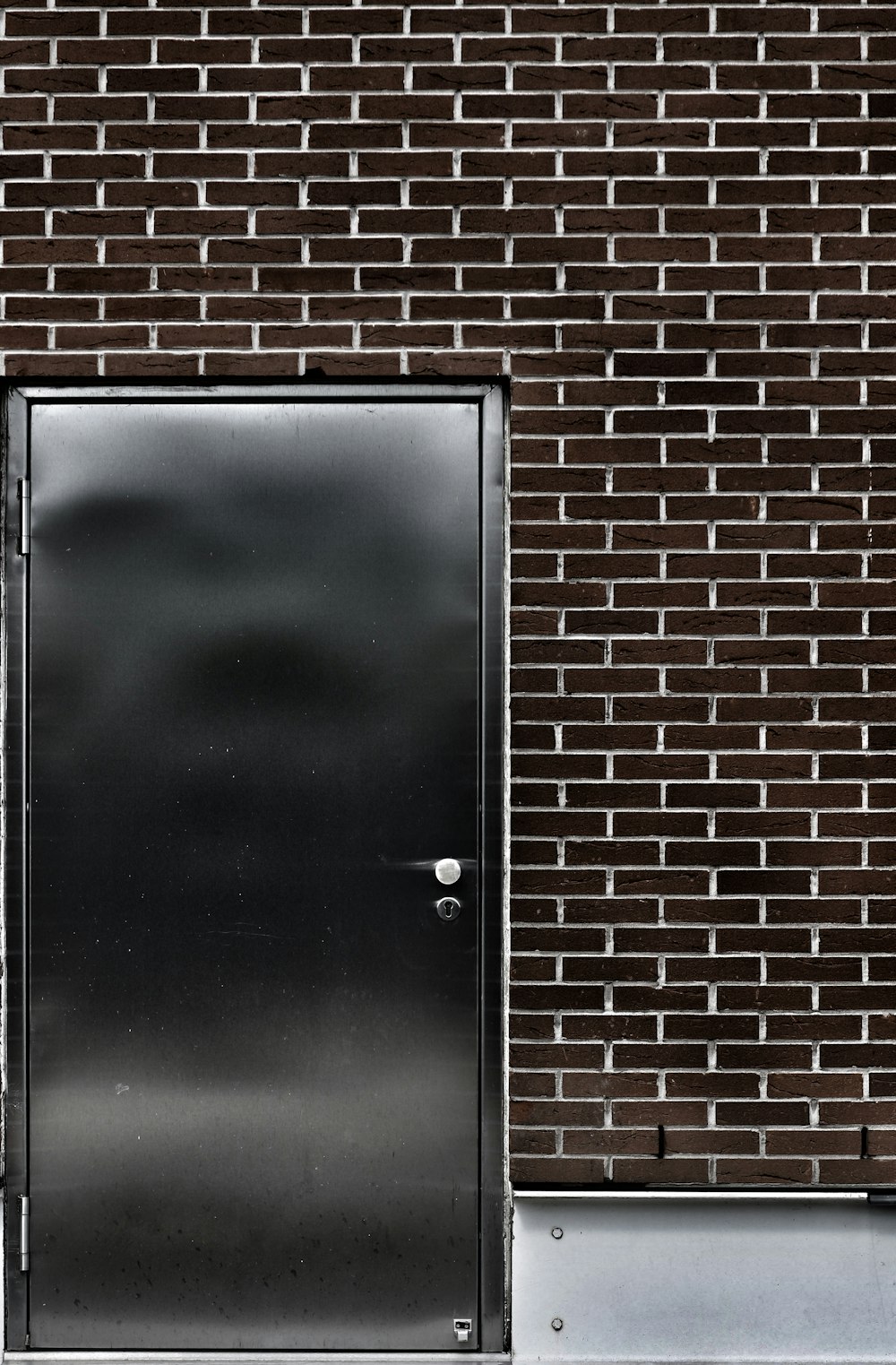 a door in a brick wall