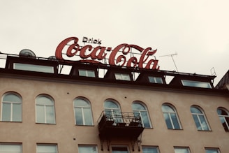 a building with a sign on it