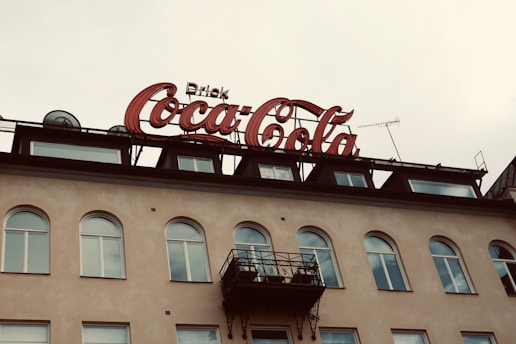 a building with a sign on it