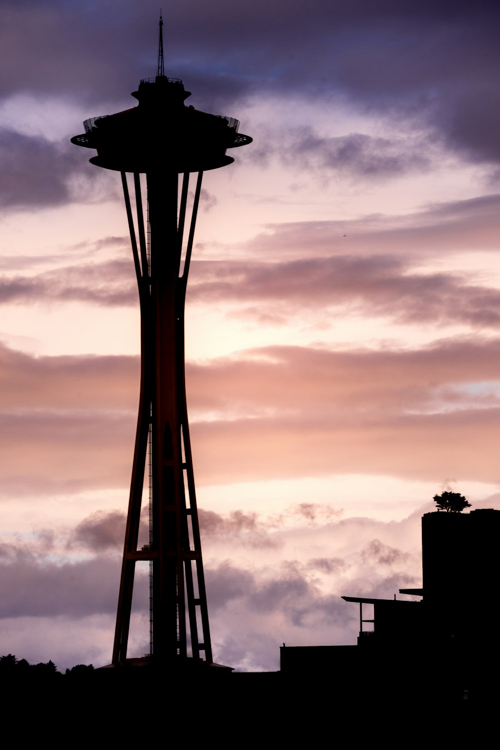 a tall metal tower