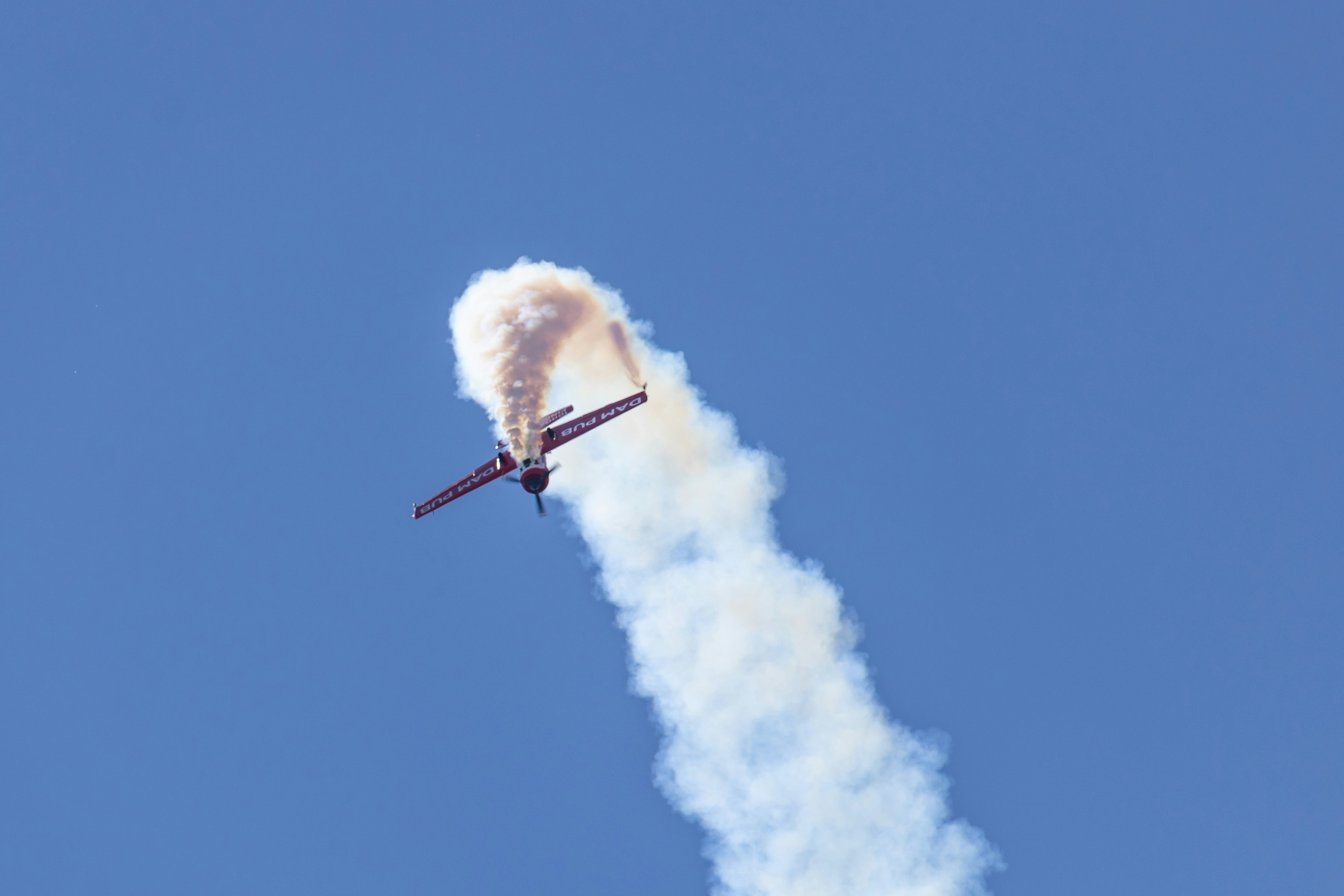 a plane flying in the sky