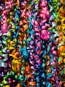 a close up of a bunch of colorful flowers