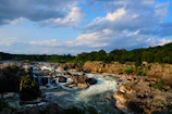 a river with rocks and trees