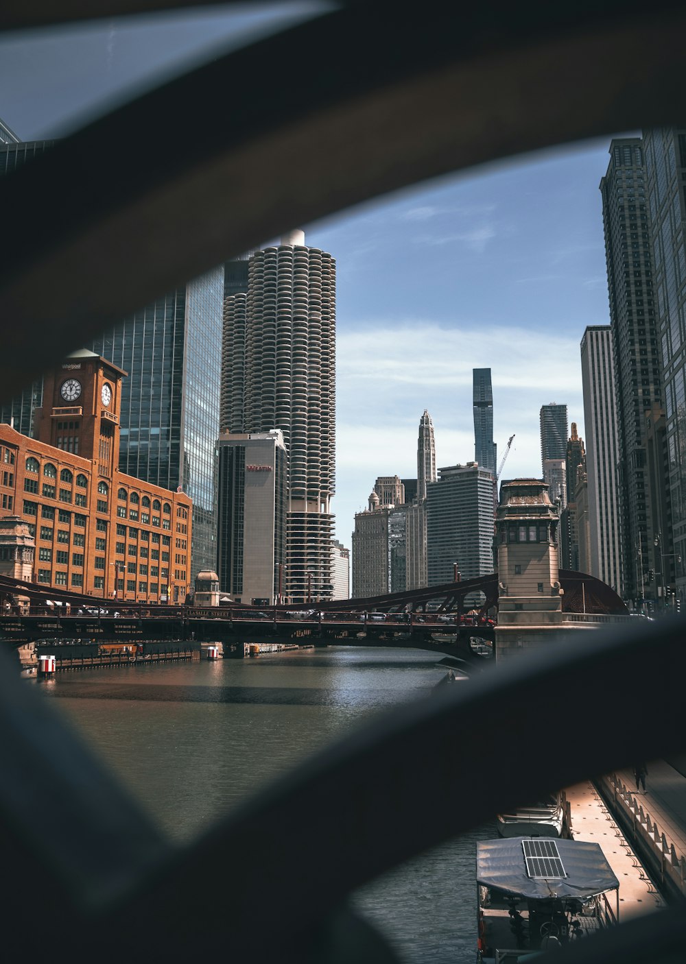 a view of a city from a window