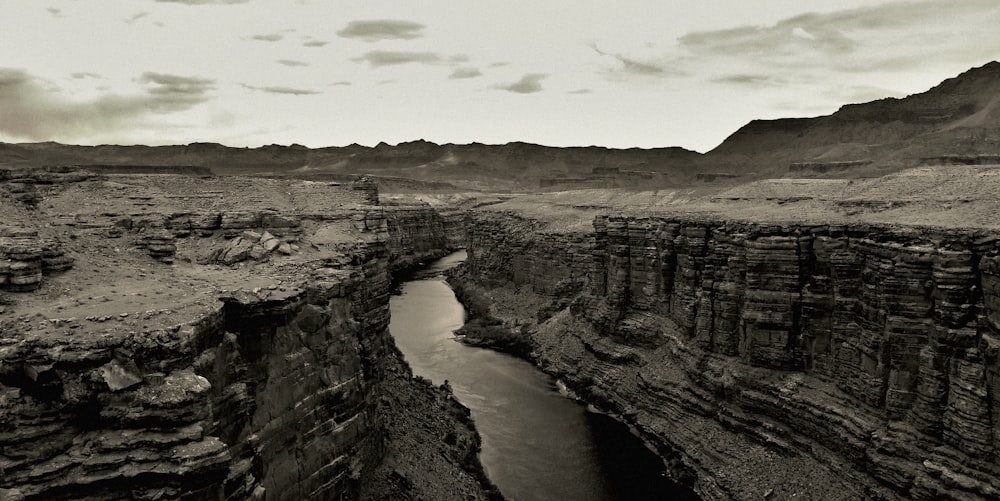 a river running through a canyon