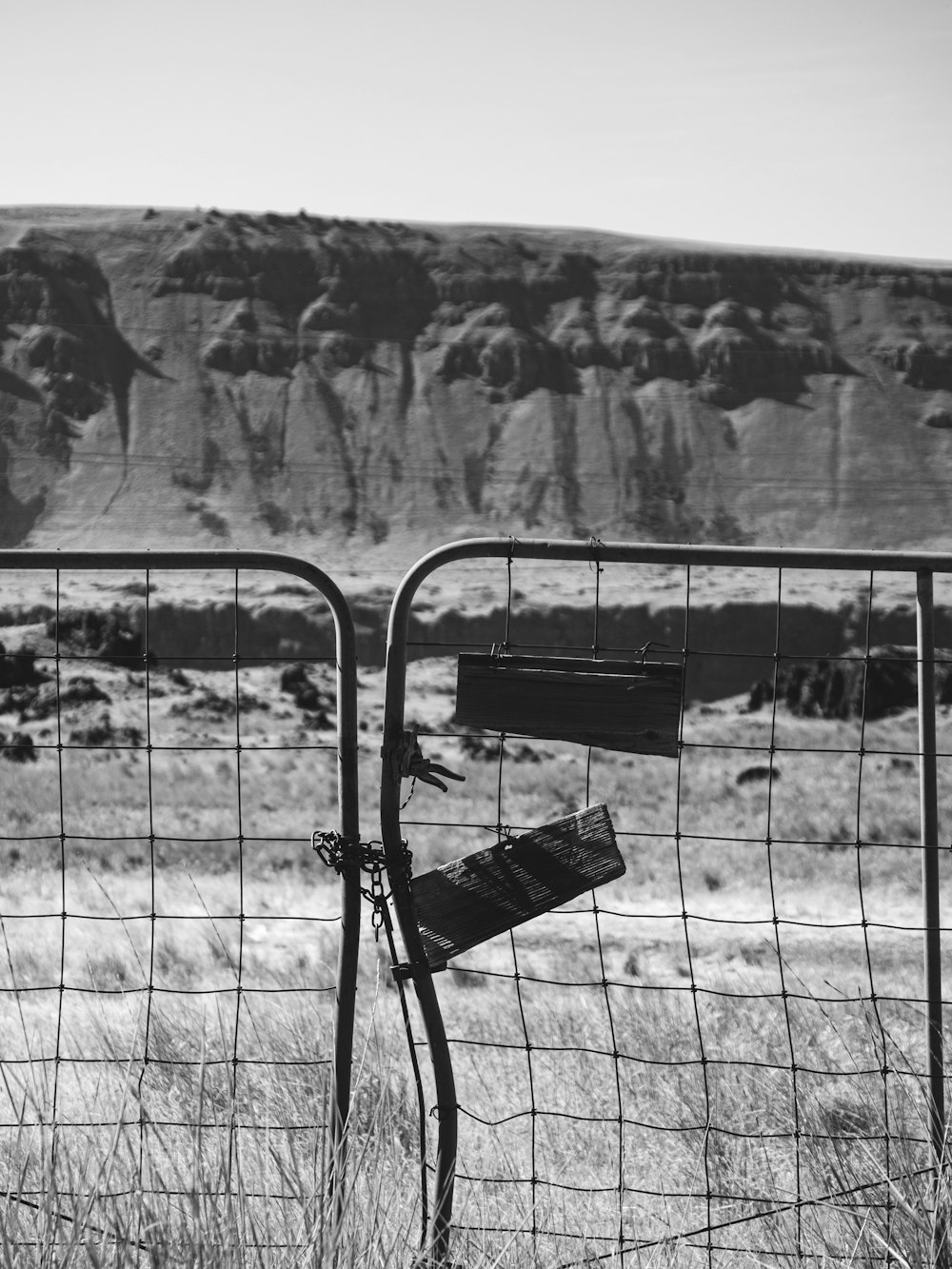 a fence with a camera on it