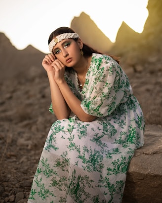 a person in a dress