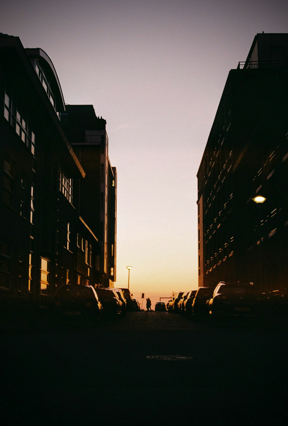 a street with buildings on either side