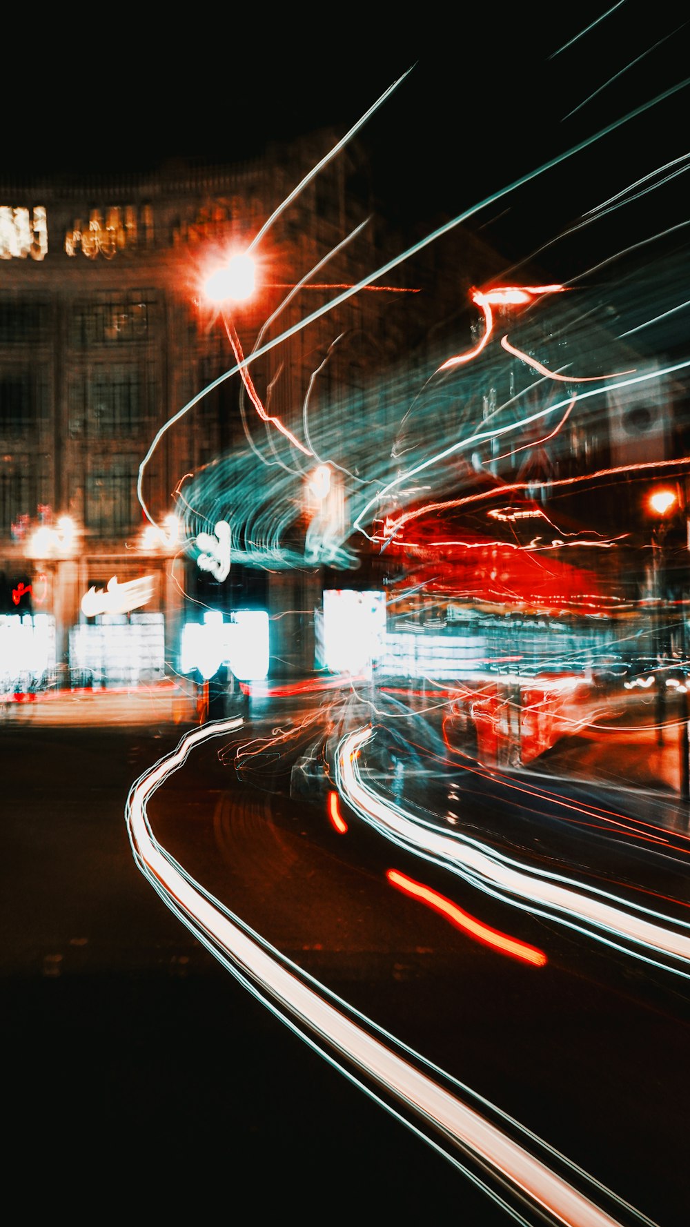 a car driving on a road