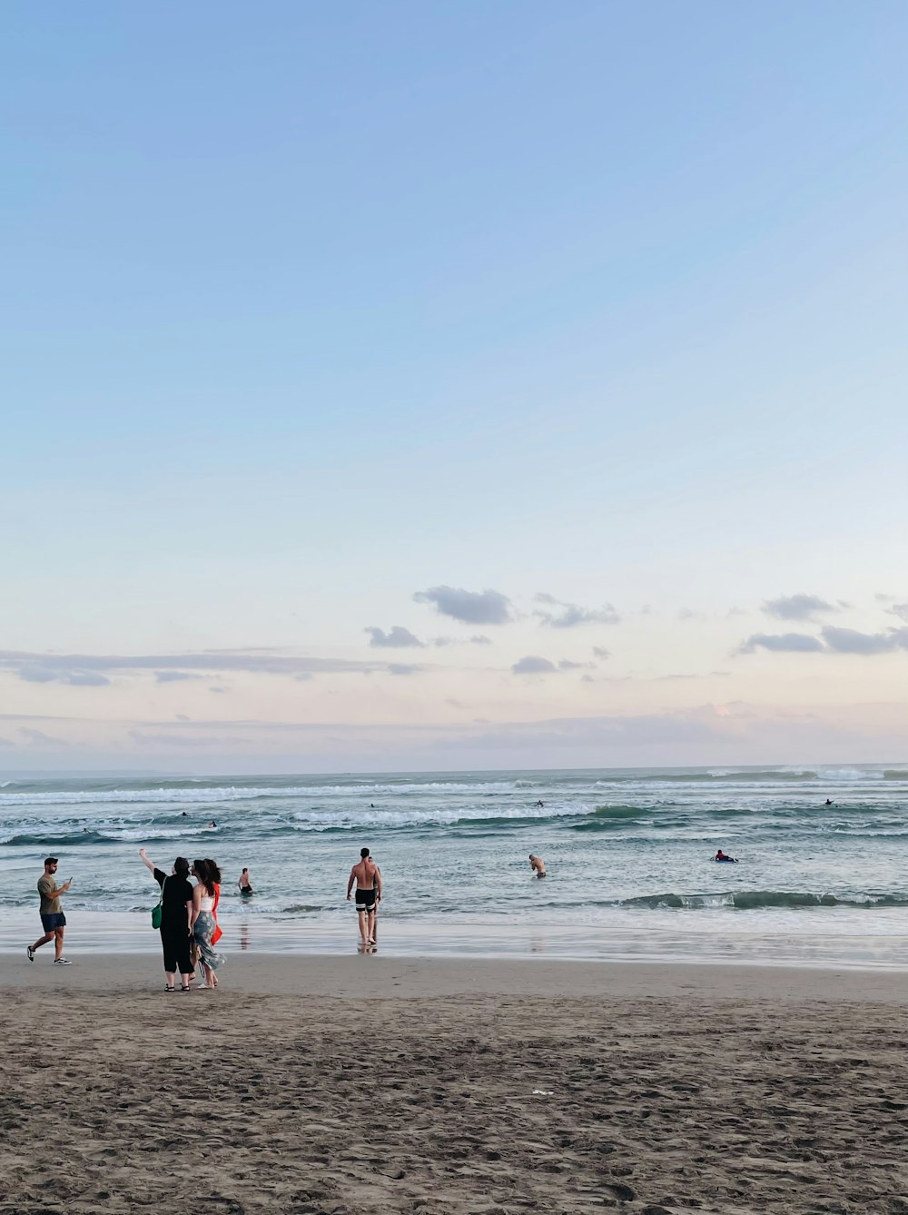 people on a beach