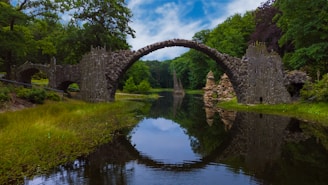 a bridge over a river