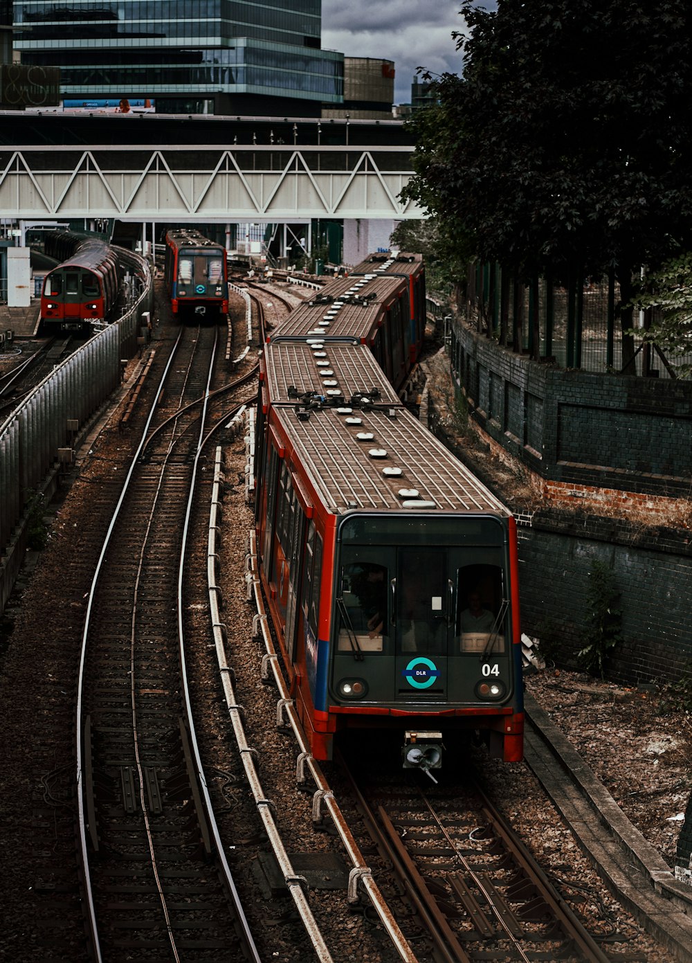 trains on the railway tracks