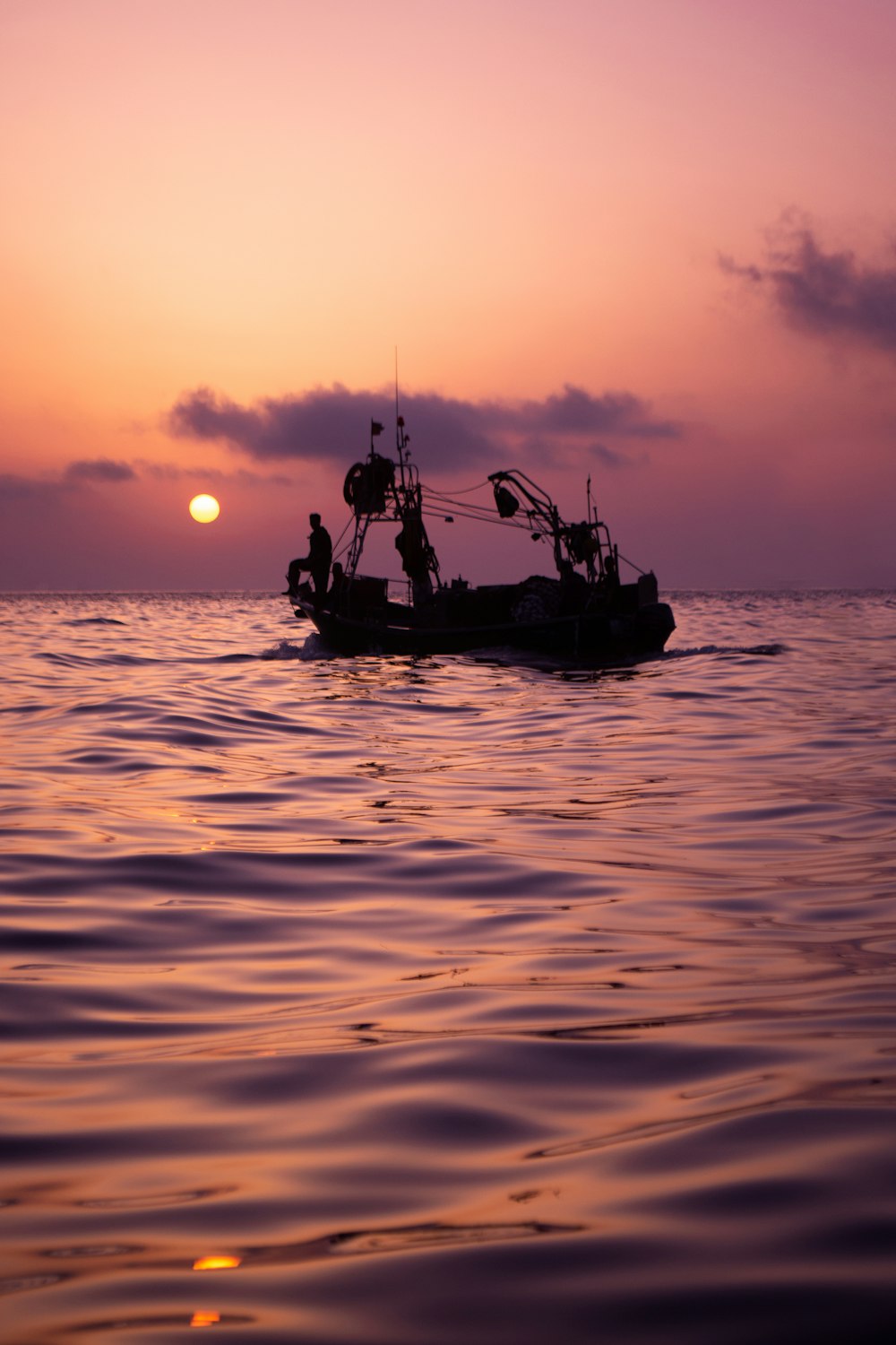 a boat in the water