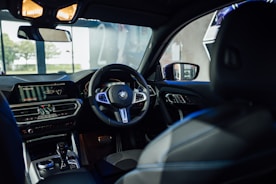 the interior of a car