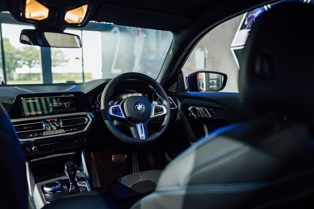 the interior of a car