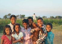 a group of people posing for a photo