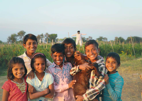 a group of people posing for a photo