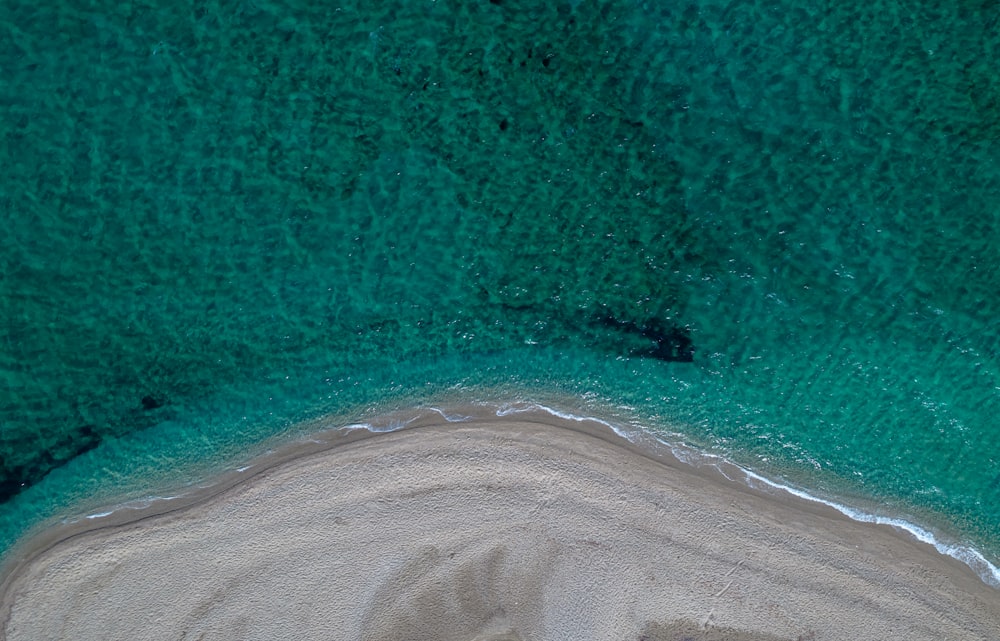 a beach with waves